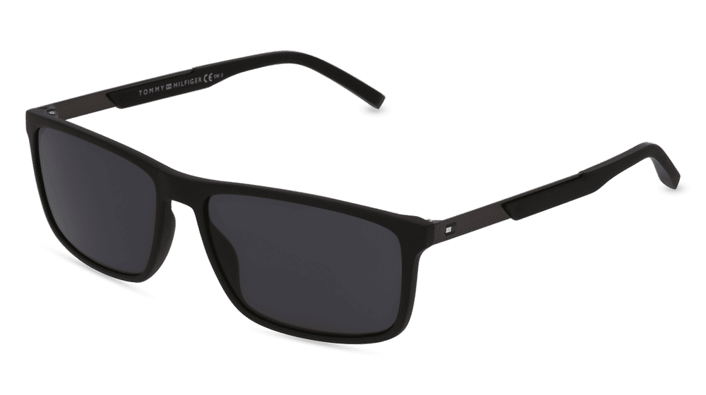 TOMMY HILFIGER EYEWEAR TH 1675/S Noir brillant Vue d'angle