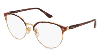 Vogue 0VO4305 Doré Havane Vue d'angle