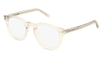 Saint Laurent SL 28 beige transparant Hoekaanzicht