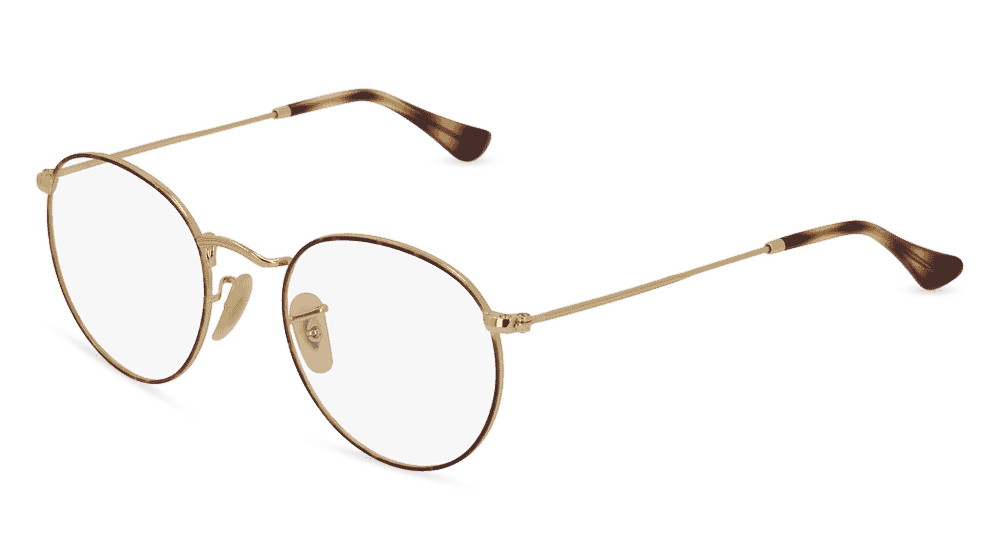 RAY-BAN RB 3447 V Havane doré Vue d'angle