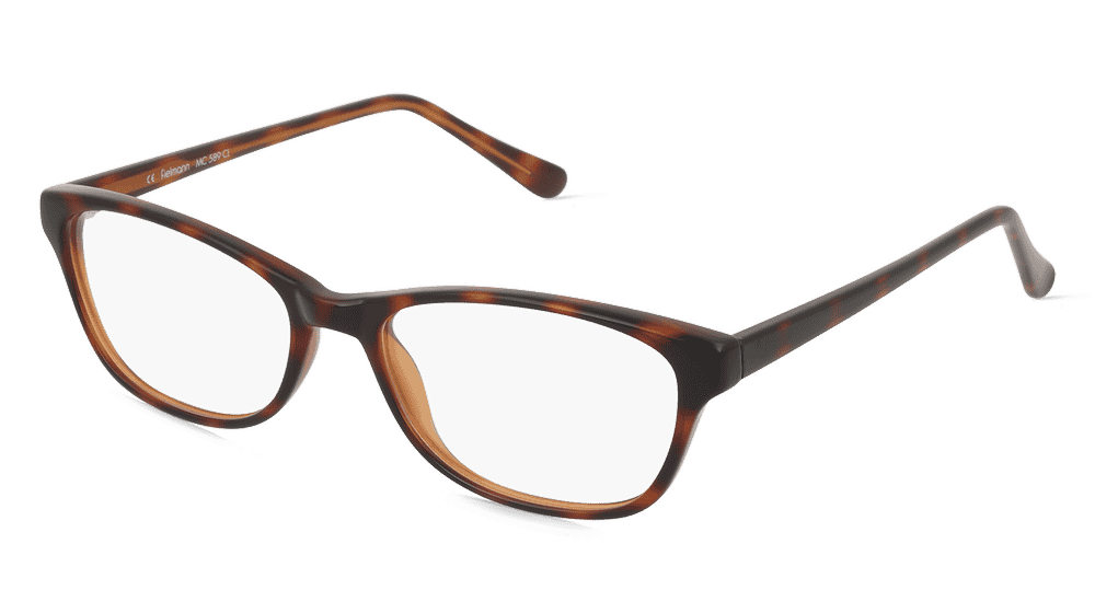 Fielmann MC 589 CL Havane Vue d'angle