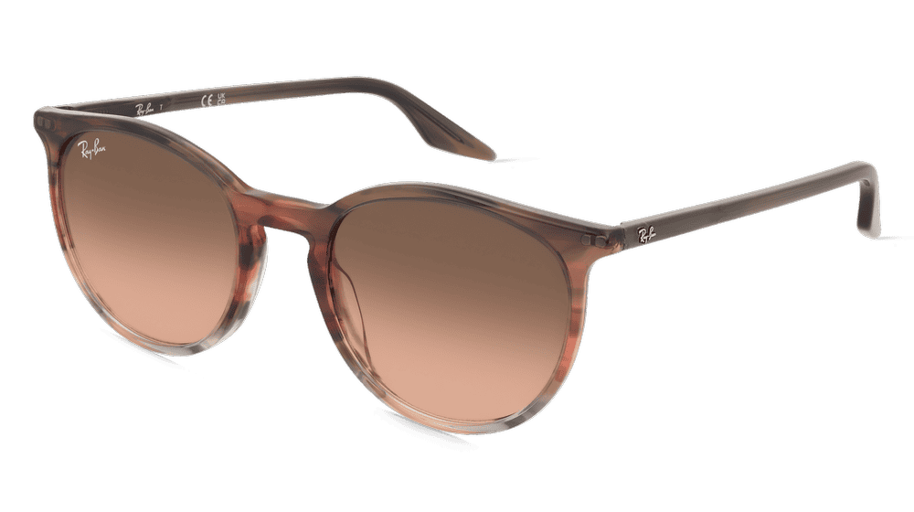 Ray-Ban RB2204 Rayé brun Vue d'angle