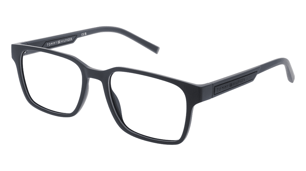 Tommy Hilfiger TH 2093 zwart mat Hoekaanzicht