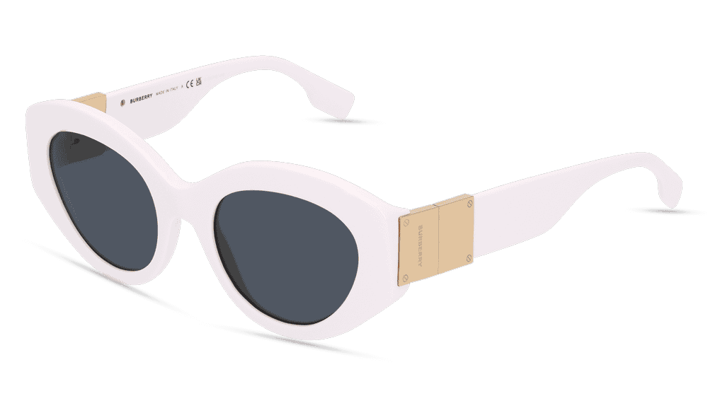 Burberry BE4361 SOPHIA Wit Hoekaanzicht