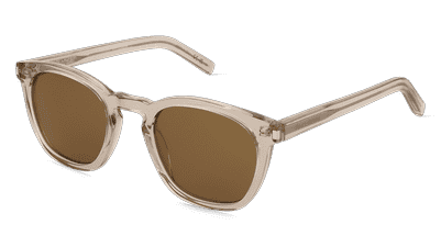 Saint Laurent SL28 beige Hoekaanzicht