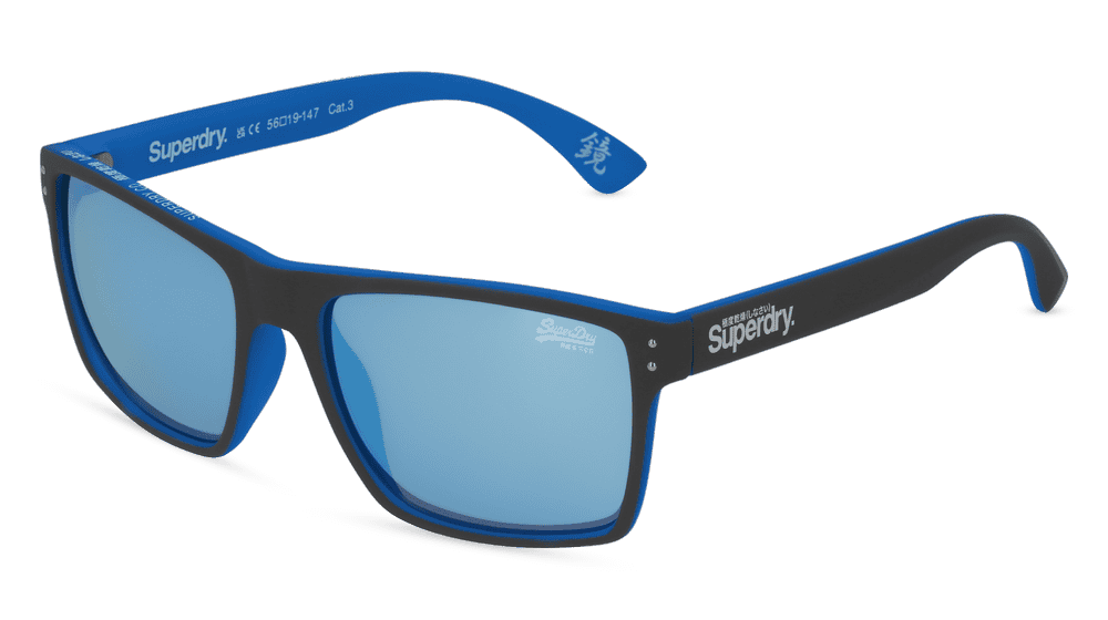 SUPERDRY KOBE blauw grijs Hoekaanzicht