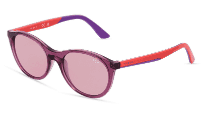 Vogue eyewear VJ2015 Violet transparent Vue d'angle