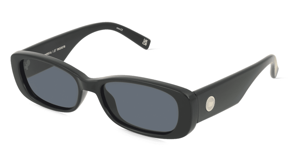Le Specs UNREAL! zwart Hoekaanzicht