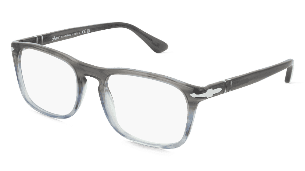 Persol 0PO3344V Rayé gris Vue d'angle