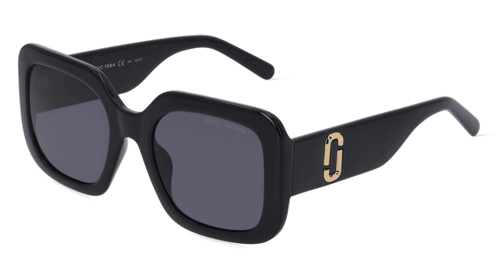 Marc Jacobs 647/S Noir brillant Vue d'angle
