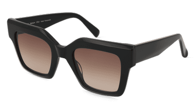 Fielmann BD 570 SUN FA STELLA Zwart glanzend Hoekaanzicht
