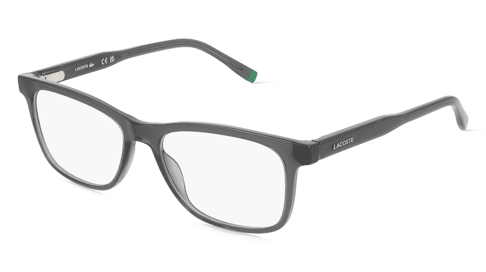Lacoste L2945 Gris transparent Vue d'angle
