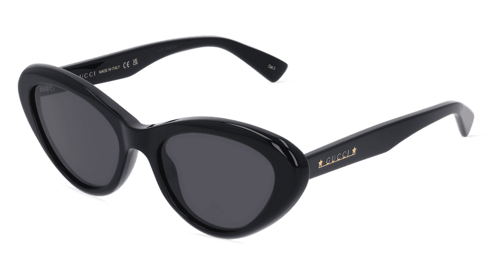 GUCCI GG1170S Noir brillant Vue d'angle