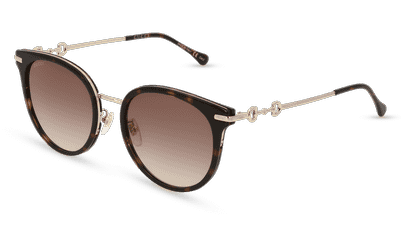 GUCCI GG1015SK Havana goud Hoekaanzicht