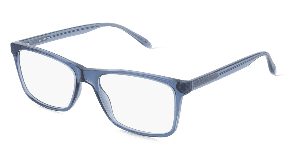 Fielmann ABC 076 CL Bleu transparent Vue d'angle