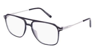 Tom Ford FT5665-B Zwart glanzend Hoekaanzicht