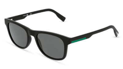 LACOSTE L969S Noir mat Vue d'angle