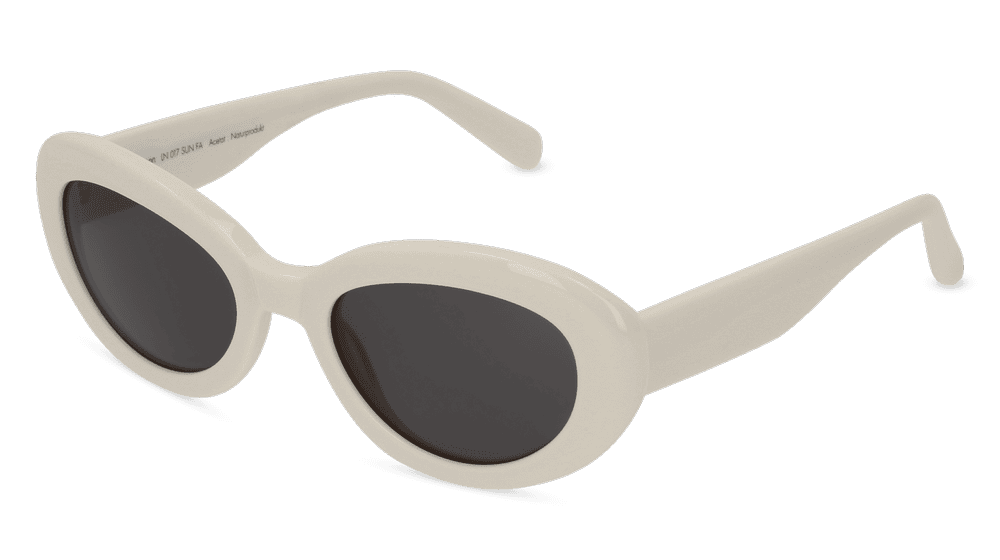 Grace Sun Wit glanzend Hoekaanzicht