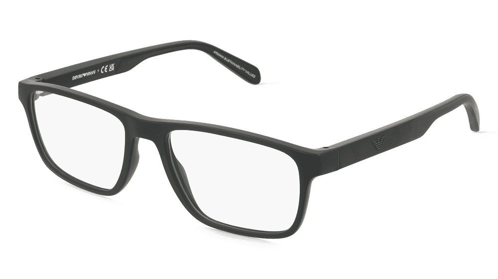 Emporio Armani 0EA3233 Noir mat Vue d'angle