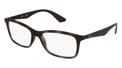 RAY-BAN RX7047 blauw Hoekaanzicht