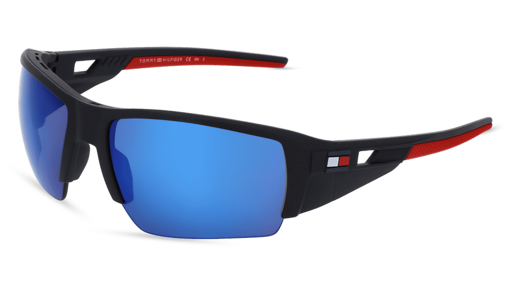 TOMMY HILFIGER EYEWEAR TH 1910/S blauw mat Hoekaanzicht