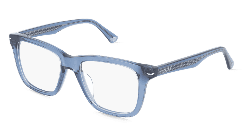 Police VPLN19 Bleu transparent Vue d'angle