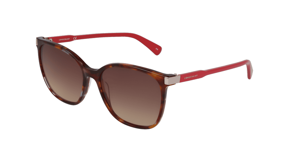 LONGCHAMP LO612S Red spotted Corner View