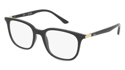 Ray-Ban RX7211 Noir Vue d'angle