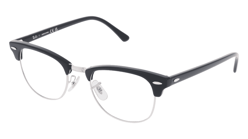 Ray-Ban VISTA RX5154 CLUBMASTER Argenté noir Vue d'angle