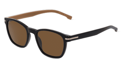 Boss 1505/S grijs transparant Hoekaanzicht