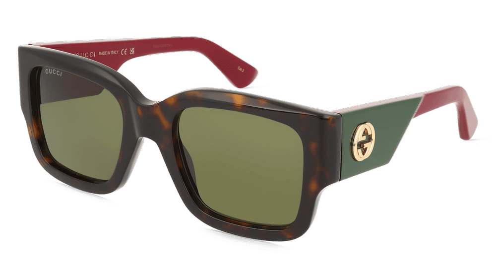 Gucci GG1663S havana Hoekaanzicht
