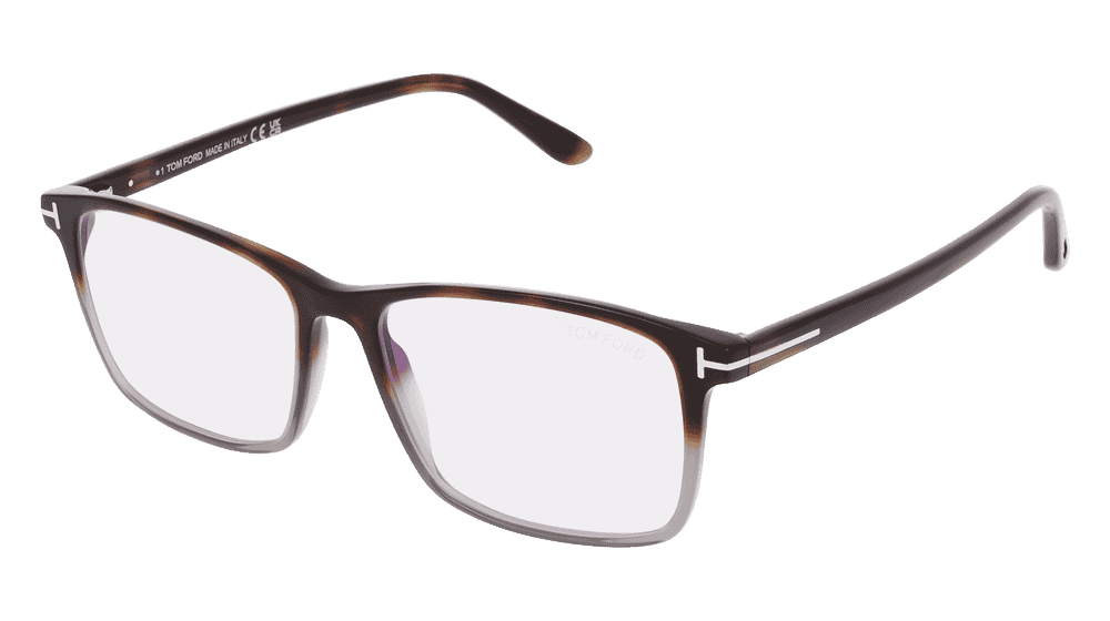 Tom Ford FT5584-B Havanna groen Hoekaanzicht