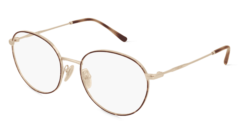 Vogue VO4280 Doré Havane Vue d'angle