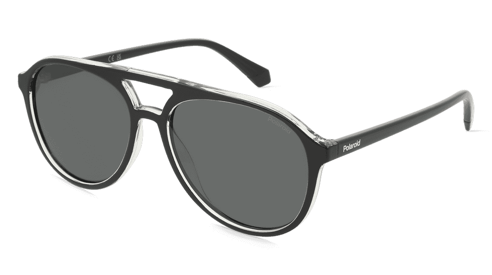 Polaroid PLD 4162/S zwart kristal Hoekaanzicht