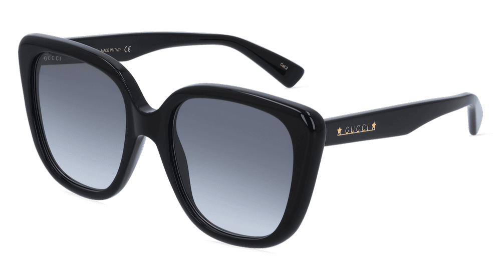 GUCCI GG1169S Zwart glanzend Hoekaanzicht