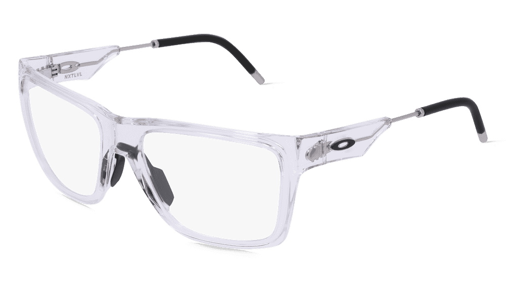 Oakley OX8028 wit transparant Hoekaanzicht