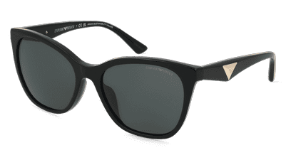 Emporio Armani 0EA4222U Zwart glanzend Hoekaanzicht