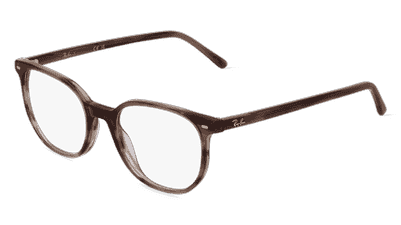Ray-Ban RX5397 bruin havana Hoekaanzicht