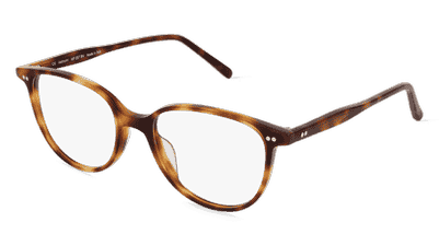 Fielmann MF 057 RN Rouge transparent Vue d'angle