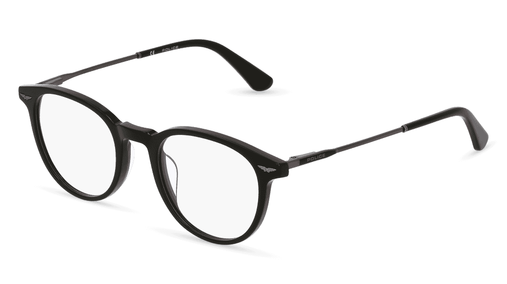 POLICE VPLD 93 zwart Hoekaanzicht