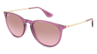 RAY-BAN RB 4171 ERIKA Violet transparent Vue d'angle