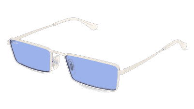 Ray-Ban RB3741 goud Hoekaanzicht