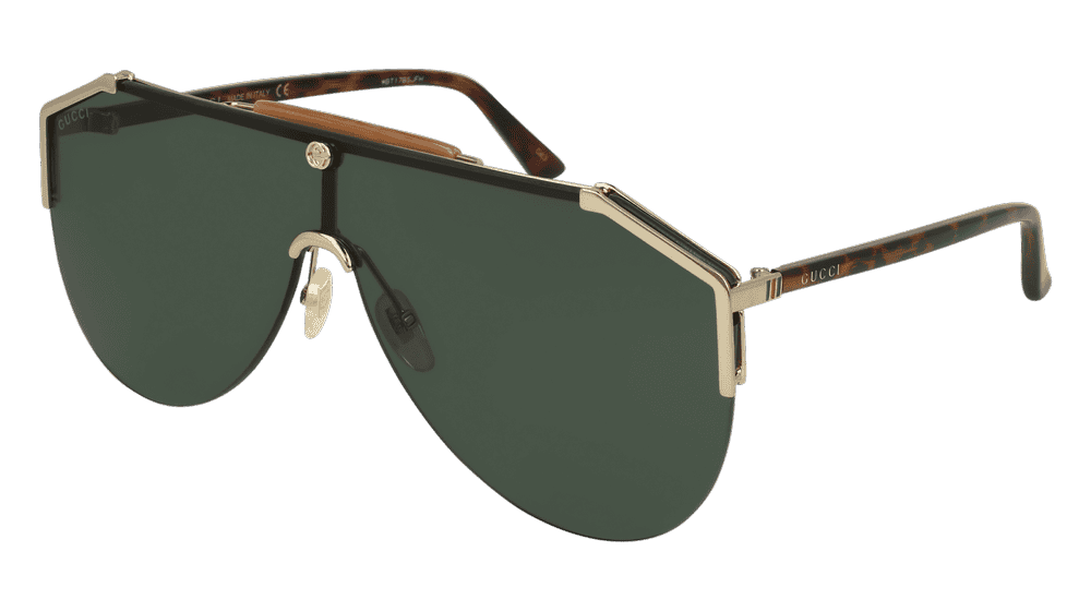GUCCI GG0584S Gold havana Corner View