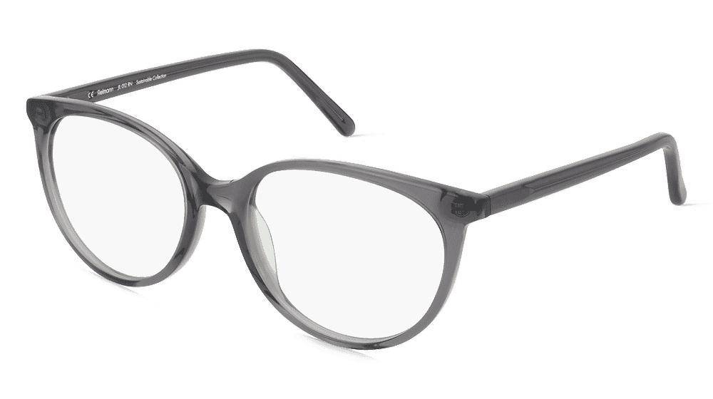 Fielmann JIL 012 RN Gris transparent Vue d'angle