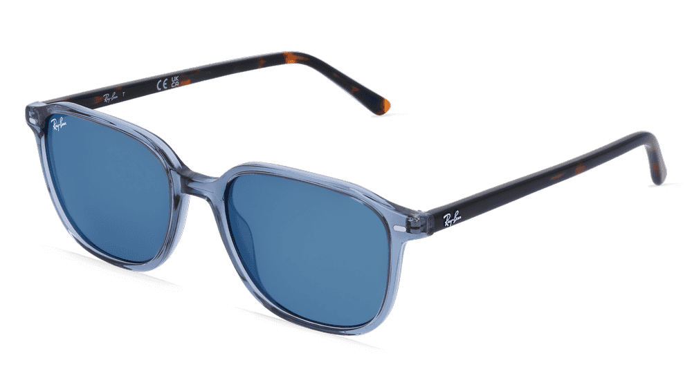 RAY-BAN RB2193 Bleu transparent Vue d'angle