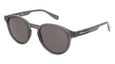 Lacoste L6055S grijs transparant Hoekaanzicht