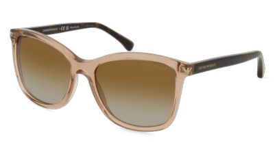 EMPORIO ARMANI EA4060 Brun transparent Vue d'angle