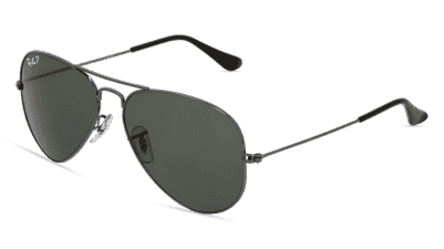 RAY-BAN RB 3025 AVIATOR LARGE METAL Doré Vue d'angle