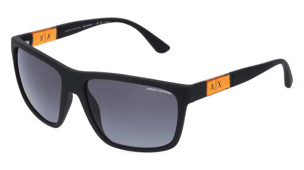 EMPORIO ARMANI AX4121S zwart mat Hoekaanzicht