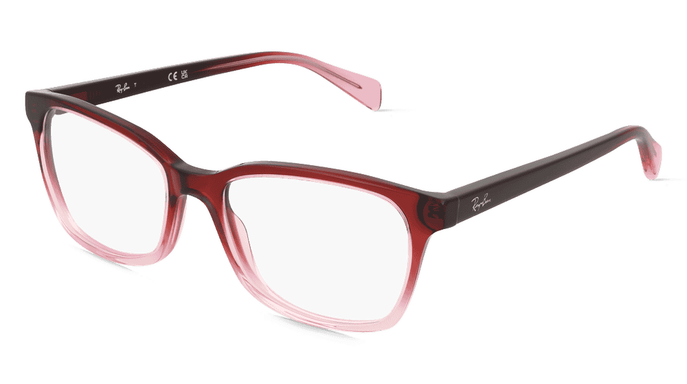 Ray-Ban RX5362 Rose rouge Vue d'angle